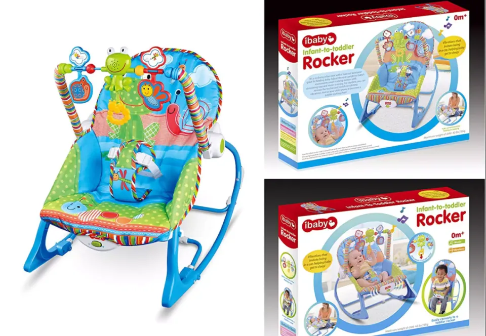 Newborn to Toddler Rocker Baby Rocking Chair Vibrating Baby Bouncer Chair Baby Swing
