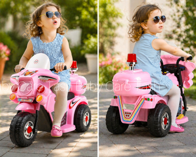 Rechargeable Motor Bike for Kids: Police Bike