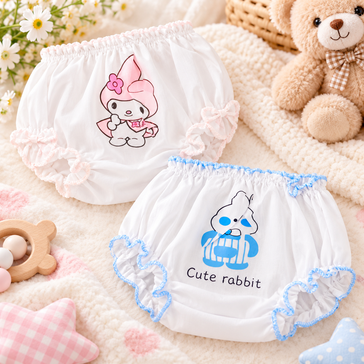 Muslin Baby Panties 6 Pcs