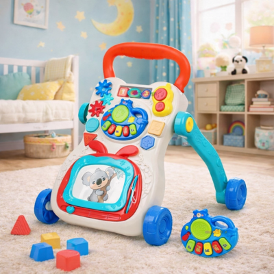 Multi Functional Music Walker Trainer Push Walker Learning Activity