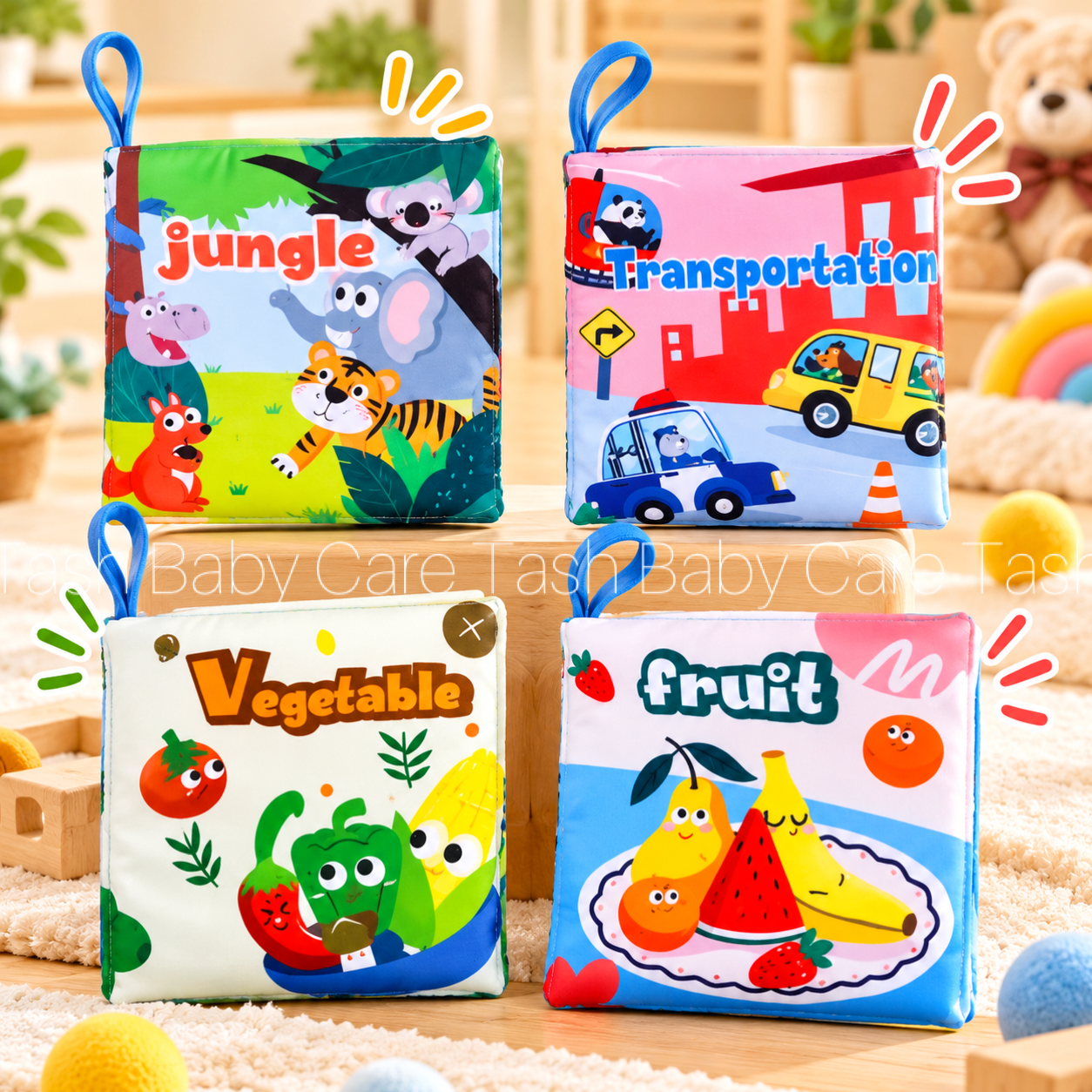 Cloth Books 4Pcs Pack