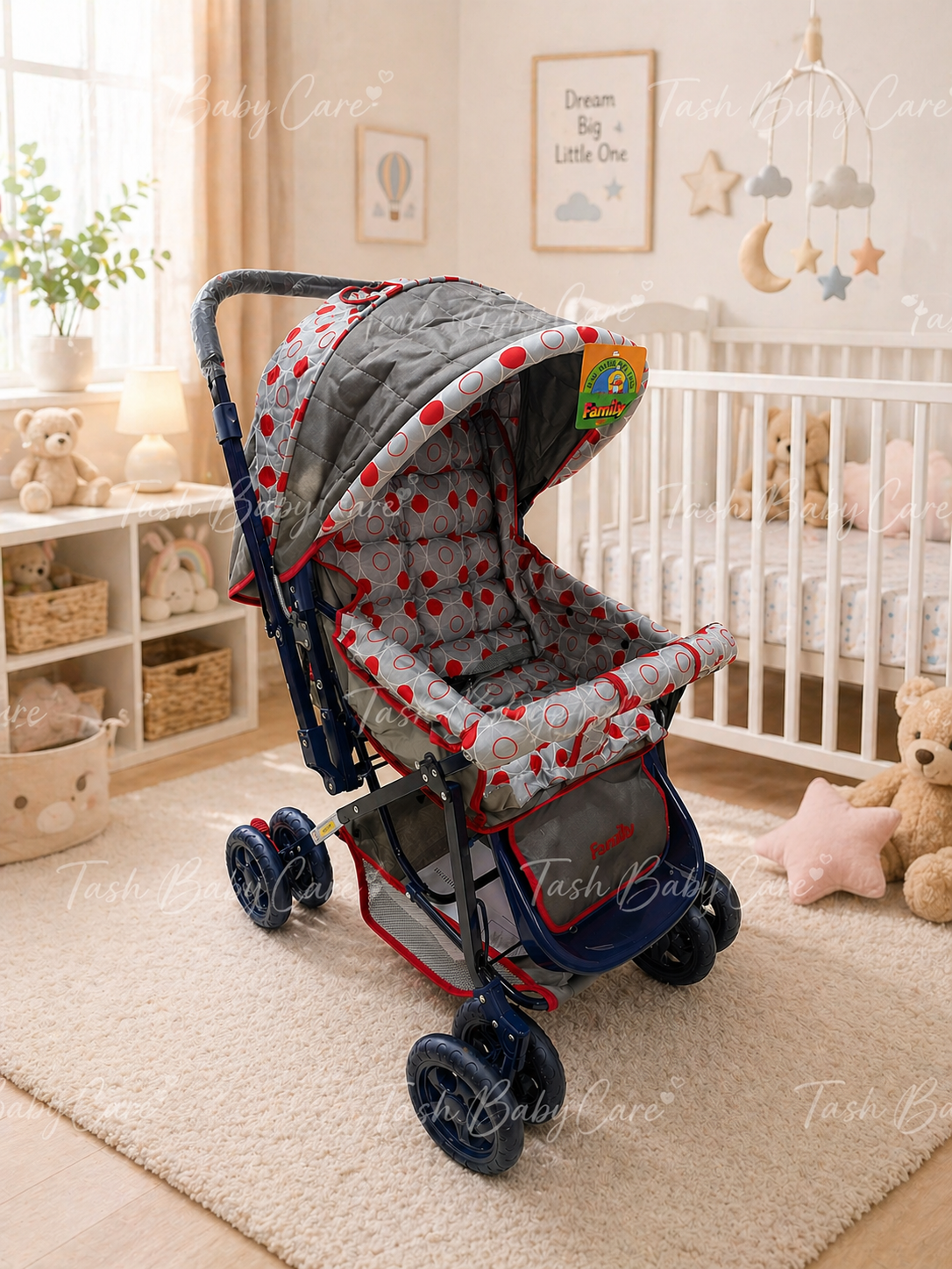 Foldable Stroller Red (001)