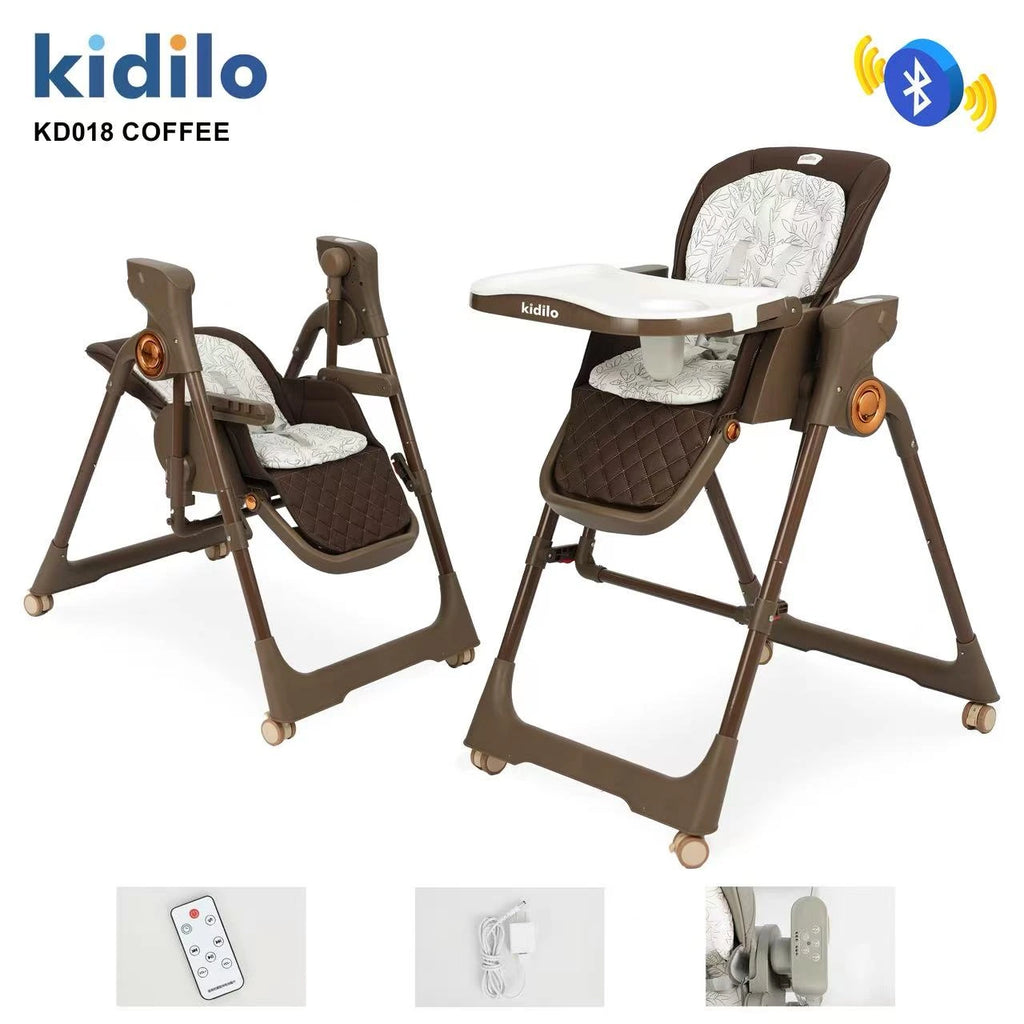 Kidilo KD018 Electric High Chair Comfortable Baby Feeding Seat