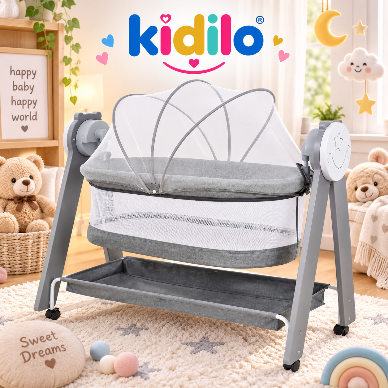 Kidilo Smart Electric Baby Cot