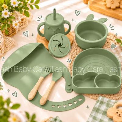 Rainbow Design Silicone Feeding Set