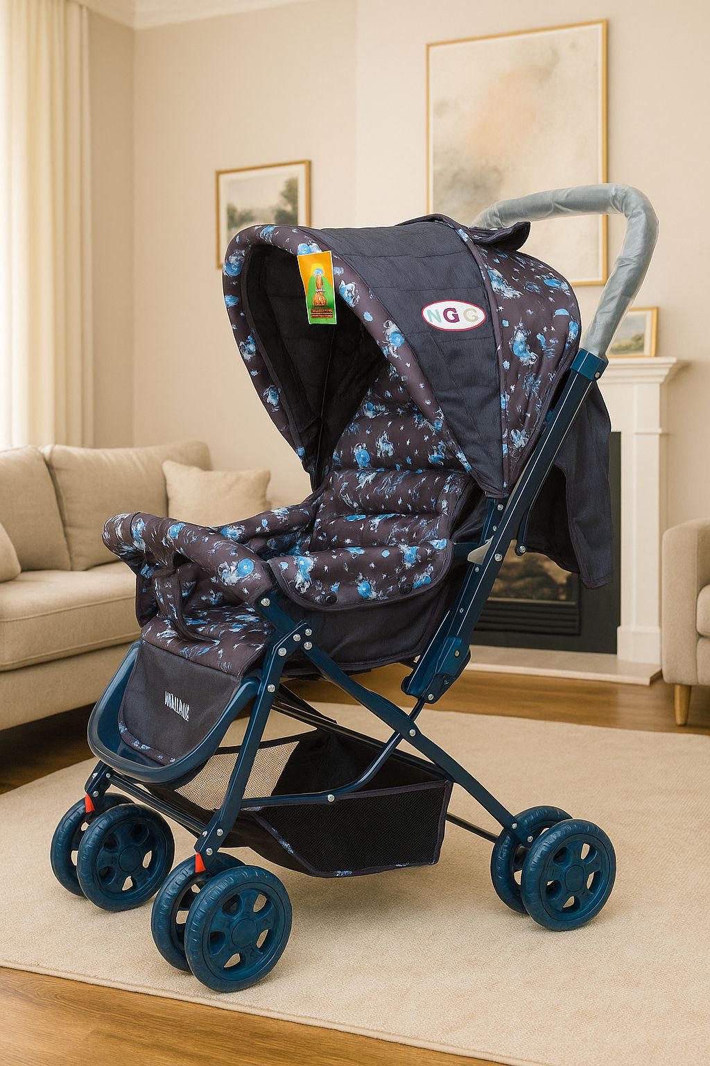 Foldable Stroller 001(Blue)