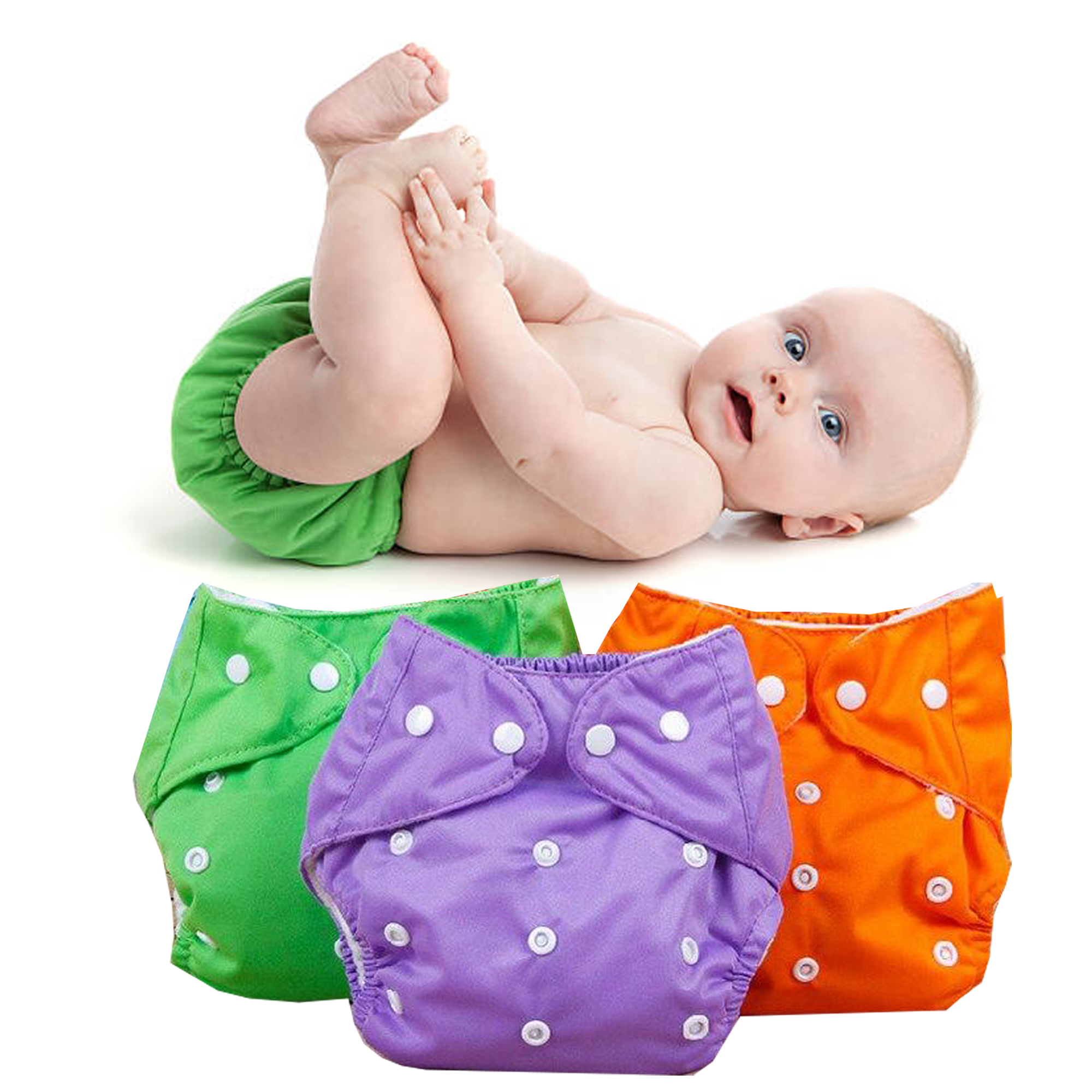 Imported Reusable Cloth Diaper Plain