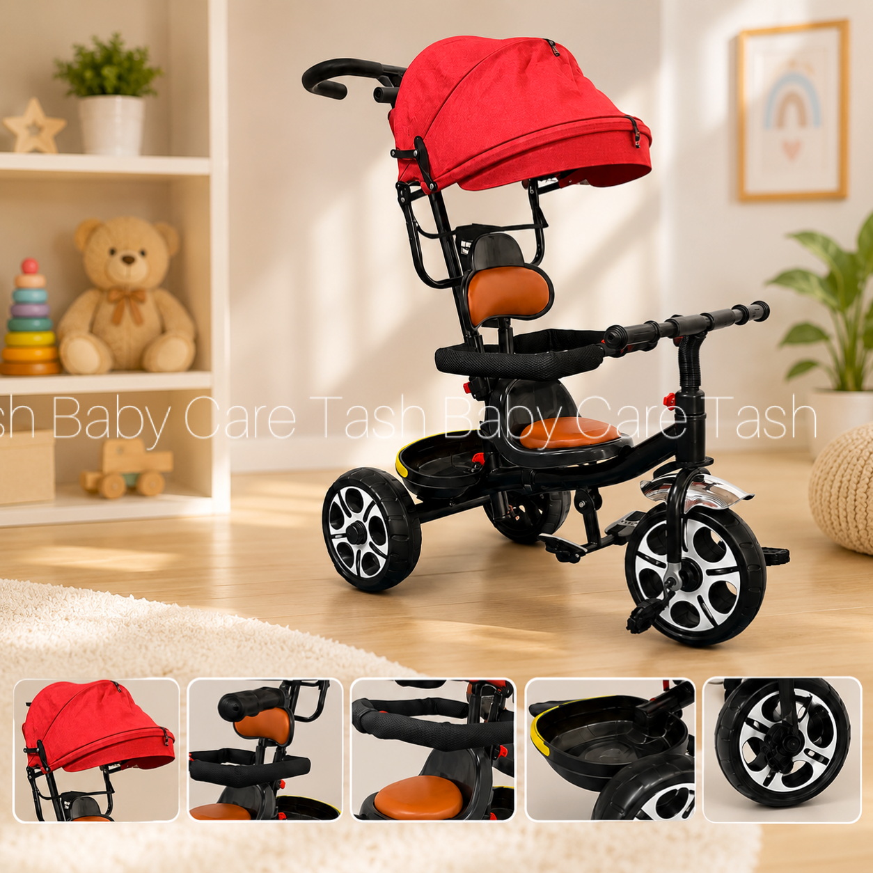 Tricycle With Push Bar