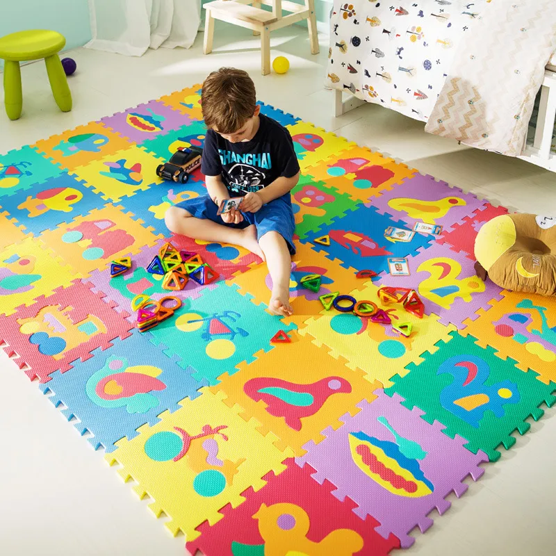 Soft Foam Puzzle Floor Mat for Kids 30Pcs